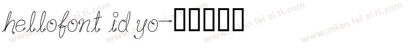 hellofont id yo字体转换